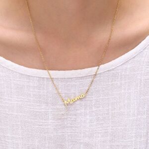 Gold Plated Mama Letter Necklace